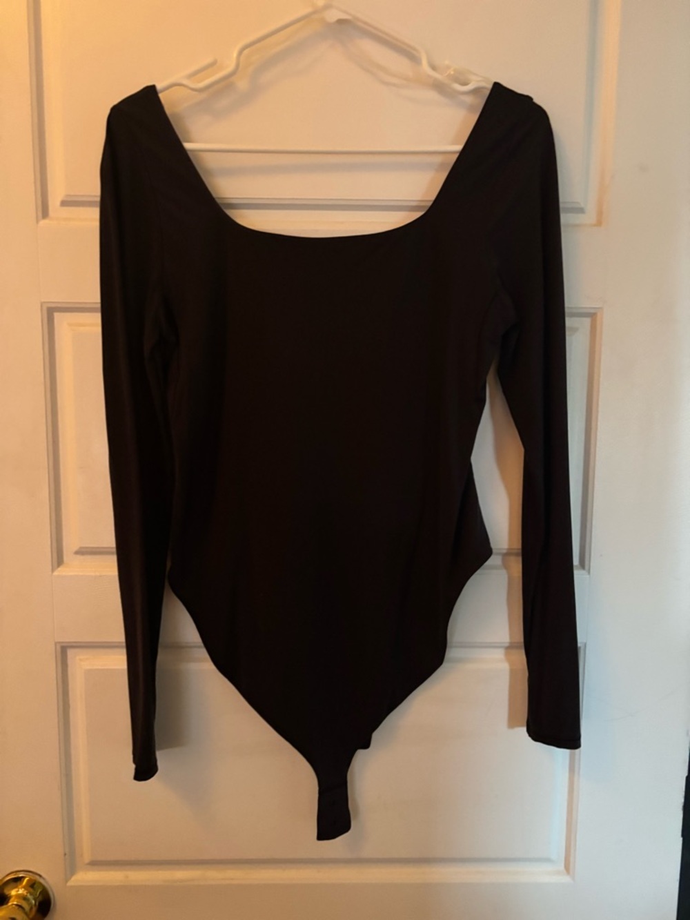 lululemon athletica Black Long-Sleeve Scoop-Neck Bodysuit size L - Picture 9 of 9